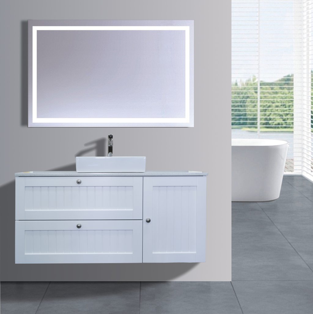 AS1200DR WHT Wall Hung Bathroom Vanity Sydney Bathroom